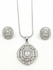 Imperial Sparkle American Diamond Pendant Set