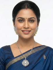 Imperial Sparkle American Diamond Pendant Set