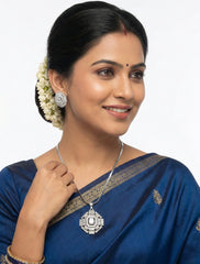 Imperial Sparkle American Diamond Pendant Set