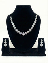 Eternal Circle Brilliance American Diamond Necklace Set