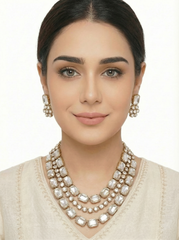 Shahi Noor Layered Kundan Set