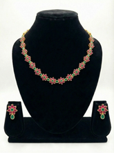 Pushpa-Ratna Gold Plated Floral Necklace Set