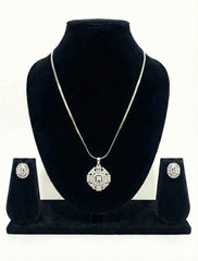 Imperial Sparkle American Diamond Pendant Set