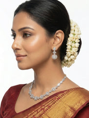 Royal Oval Grace American Diamond Necklace Set