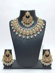 Pastel Royale Kundan Pearl Choker Set
