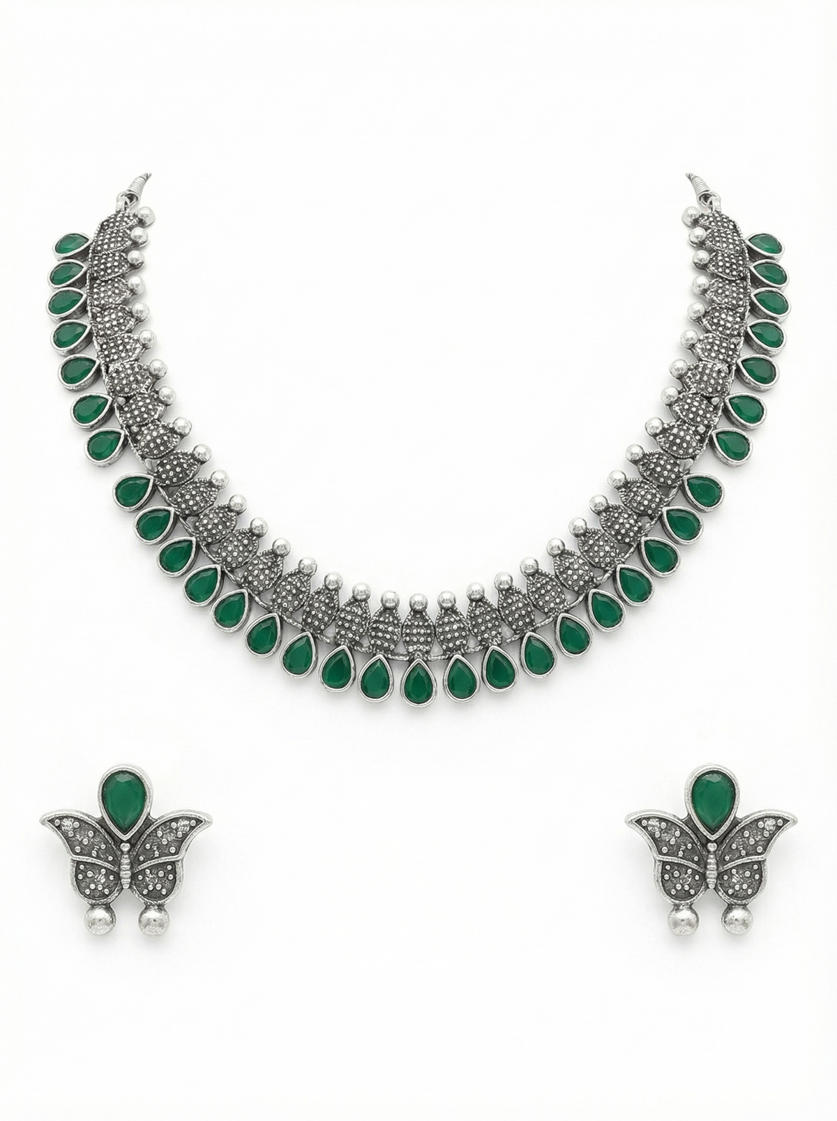 Emera Teardrop Heritage Necklace Set